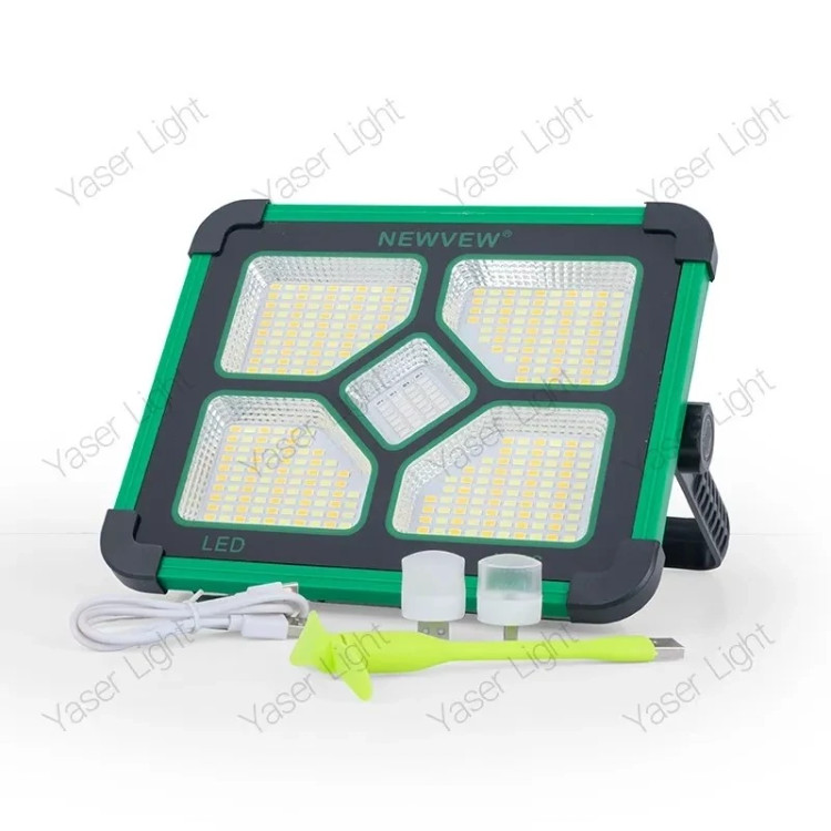 پروژکتور شارژی خورشیدی NEWVEW-200W