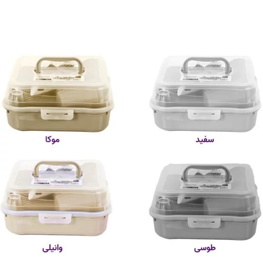 سرویس مسافرتی 42 پارچه هومکت 6 نفره مدل سانیا (HomeKet)