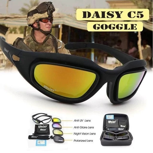 عینک دایزی تاکتیکال 4 لنز پلاریزه DAISY C5